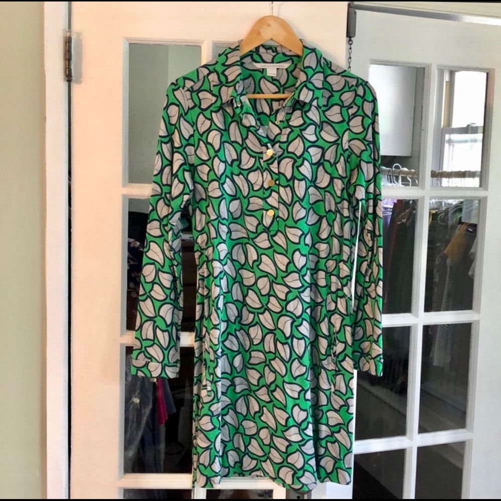 Diane Von Furstenberg Printed Shirt Dress